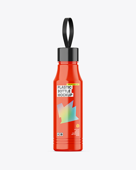 Glossy Water Bottle Mockup