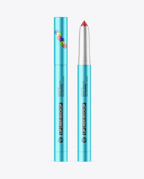 Matte Metallic Lip Liner Mockup