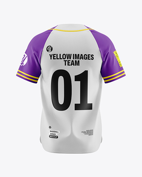 Baseball Jersey Mockup - Back View