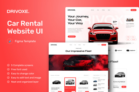 Drivoxe - Car Rental Website