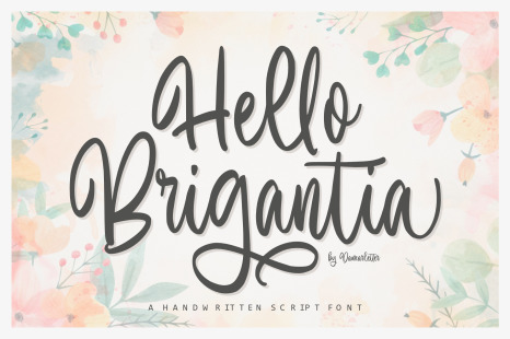 Hello Brigantia – Handwritten Font