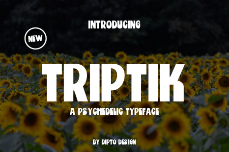 Triptik-Psychedelic Typeface