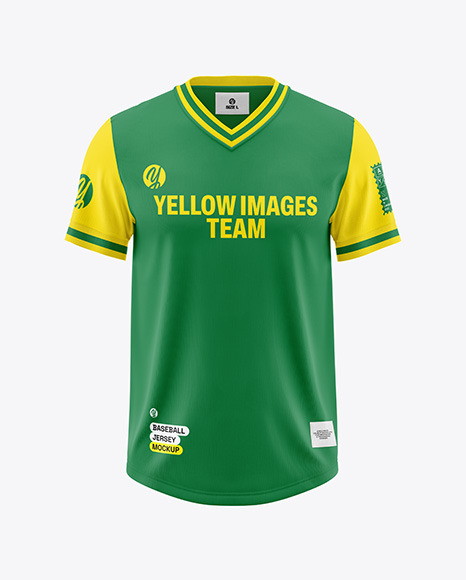 Baseball Jersey Mockup - Front View