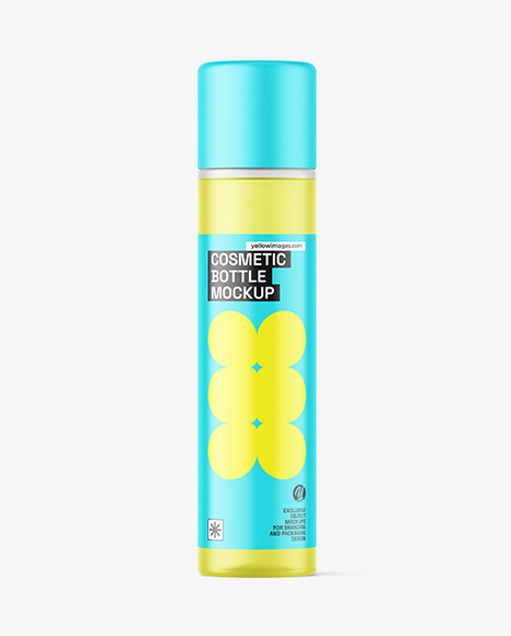 Frosted Cosmetic Bottle Mockup