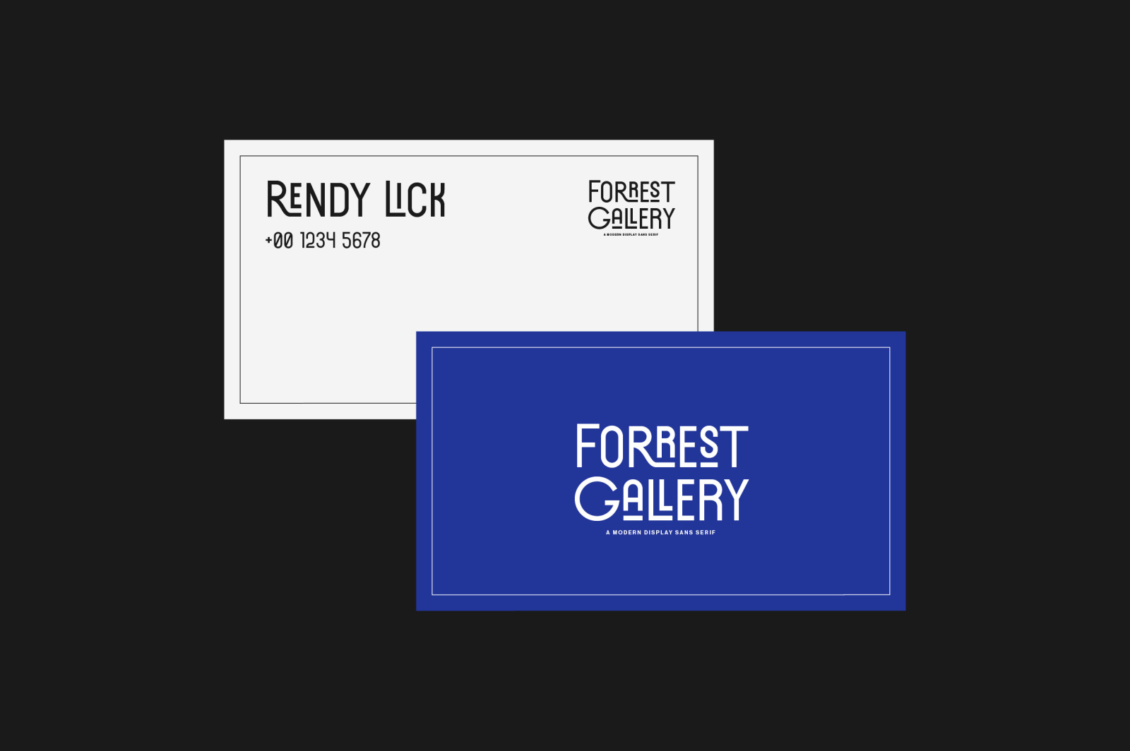 Forrest Gallery Modern Display Font Forrest Gallery Modern Display Font