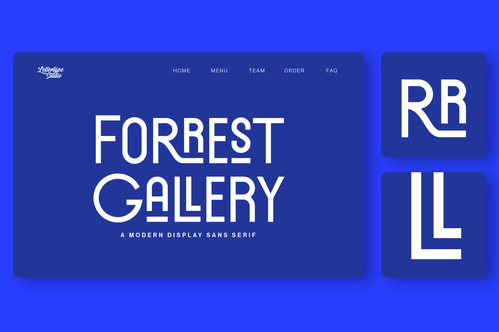 Forrest Gallery Modern Display Font Forrest Gallery Modern Display Font