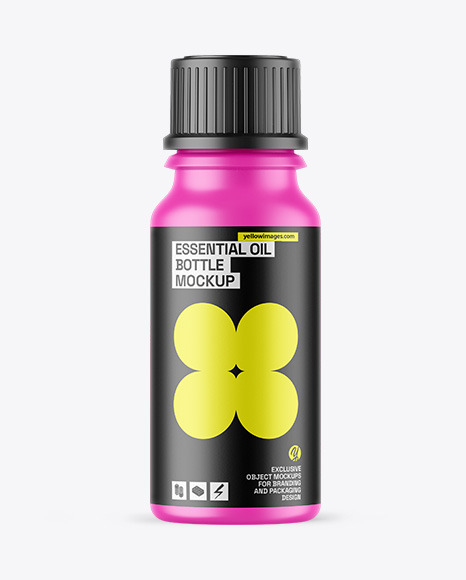 Matte Essential Oil Bottle Mockup