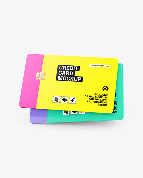 Two Credit Cards Mockup