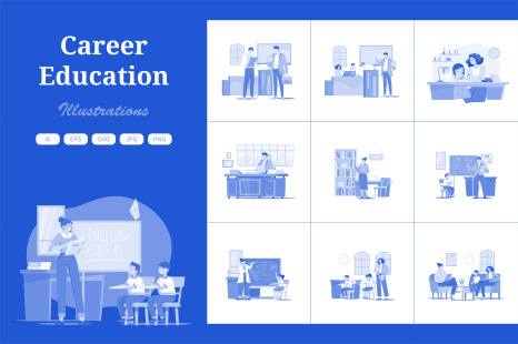 M595_Career Education Illustration Pack