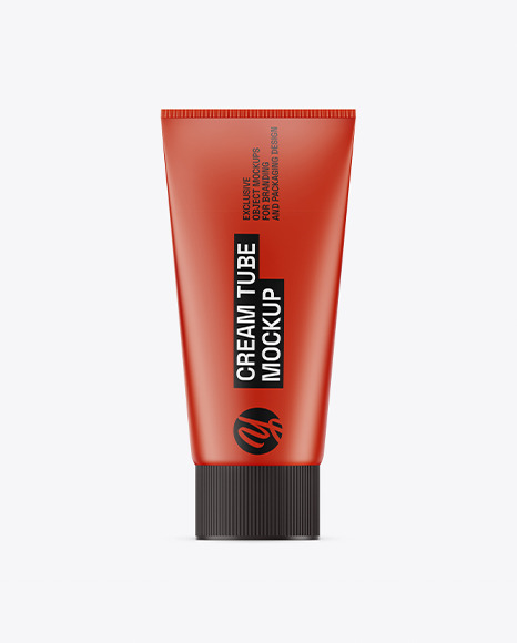 Matte Cream Tube Mockup