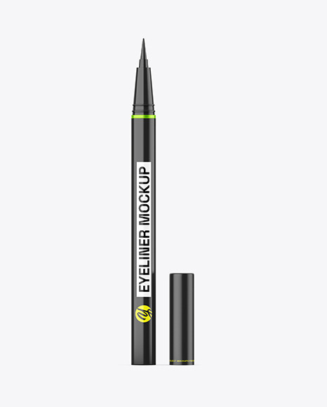 Glossy Cosmetic Eyeliner Mockup