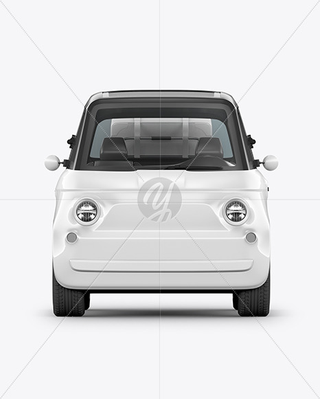 Micro Electric Car Mockup Front View Psd Mockups