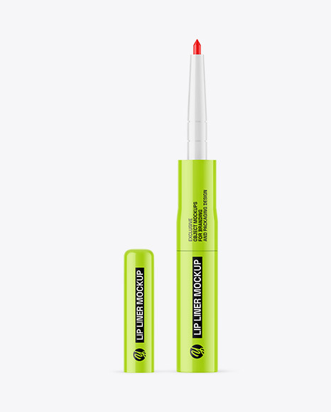 Glossy Lip Liner Mockup