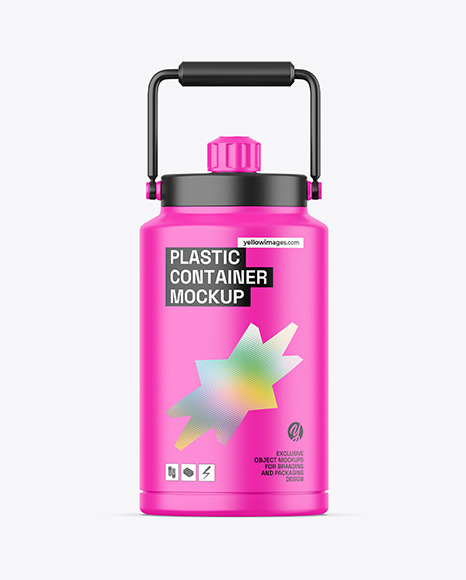Matte Storage Container Mockup