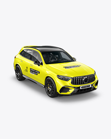 Compact Luxury SUV Mockup - Half Side View