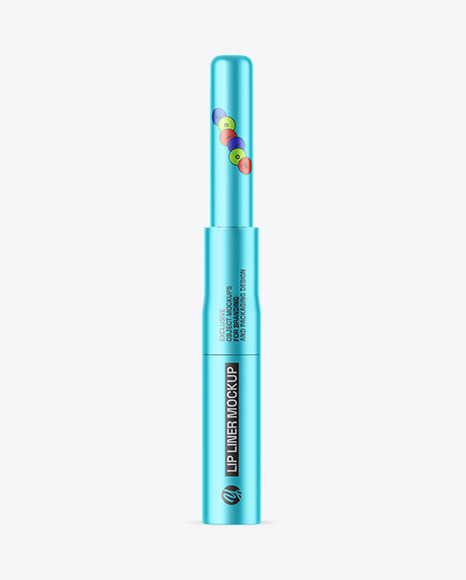 Matte Metallic Lip Liner Mockup