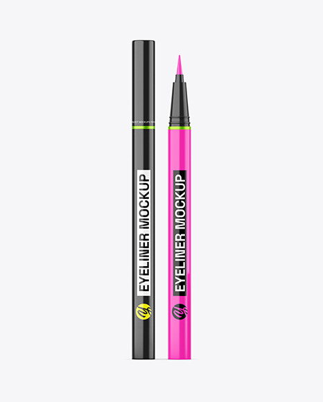 Glossy Cosmetic Eyeliner Mockup