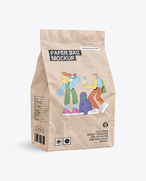 Kraft Paper Bag Mockup