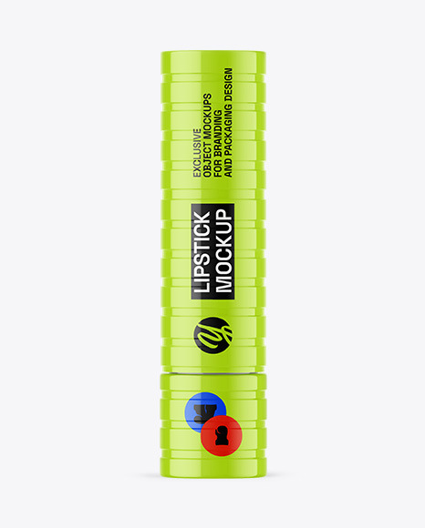 Glossy Lipstick Mockup