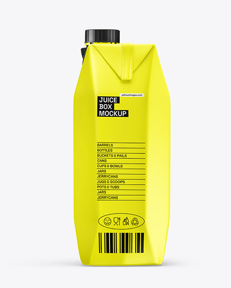 500ml Carton Juice Pack Mockup