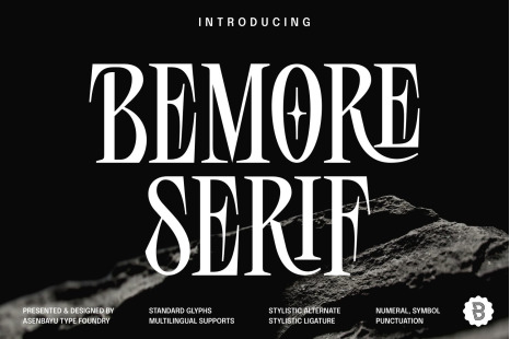 Bemore Serif - Distinctive Serif Display Font