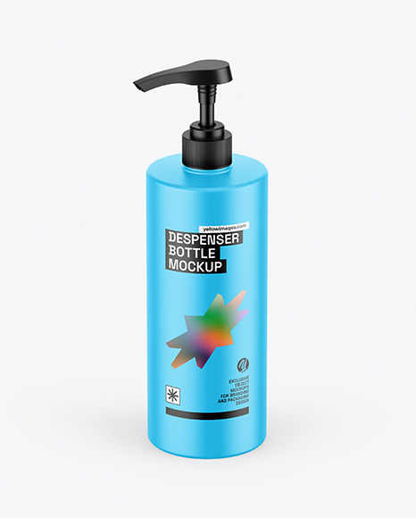 Matte Despenser Bottle Mockup - Free Download Images High Quality PNG, JPG