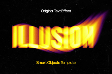 Melting Illusion Text Effect