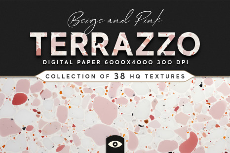 Beige and Pink Terrazzo Texture Pack
