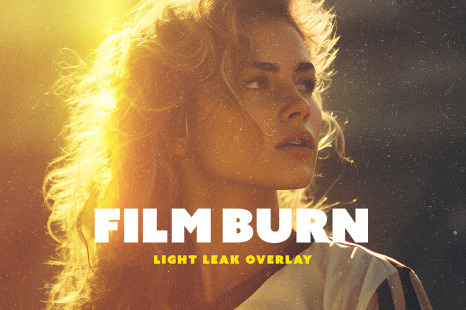 Film Burn Light Leak Overlay