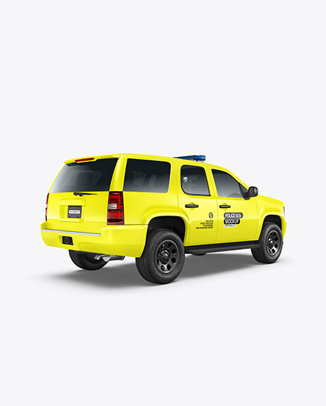 Police SUV Mockup