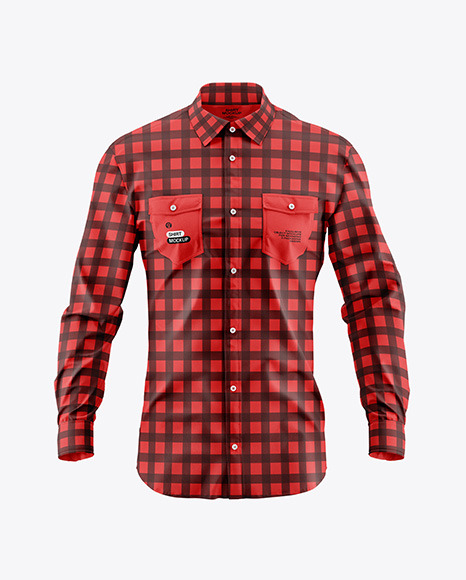 Men&#039;s Shirt Mockup - Front View