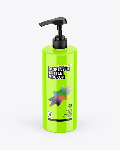 Glossy Despenser Bottle Mockup