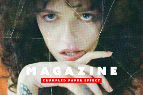 Crumpled Paper Photo Effect