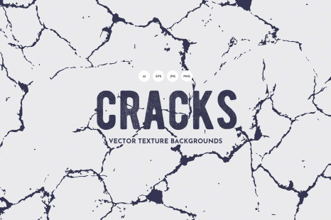 Ground Cracks Vector Texture Backgrounds