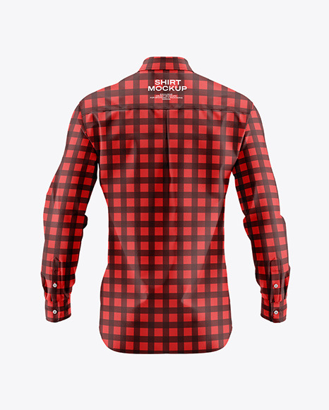 Men&#039;s Shirt Mockup - Back View