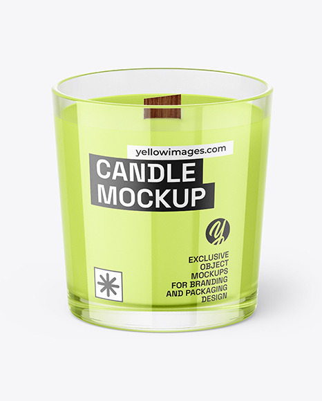 Glass Candle Mockup   Free Download Images High Quality PNG, JPG   95847