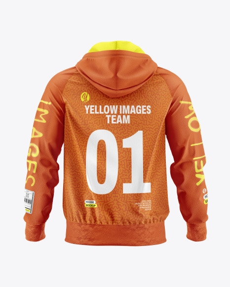 Full-Zip Hoodie Raglan Mockup