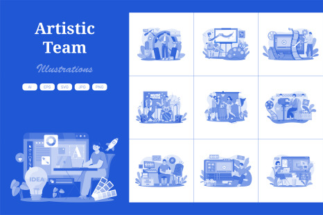 M564_Artistic Careers Illustration Pack