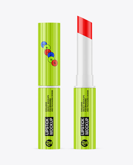 Glossy Lipstick Mockup