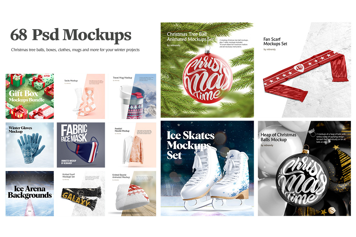 Winter Mockups Bundle Winter Mockups Bundle