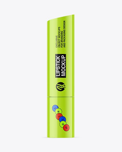 Glossy Lipstick Mockup
