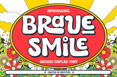 Brave Smile - Groovy font