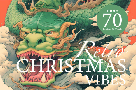 Retro Christmas Vibes. The holiday themed collection designs