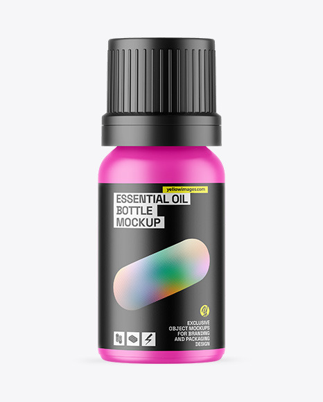 Matte Essential Oil Bottle Mockup