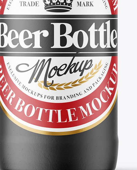Ceramic Beer Bottle Mockup