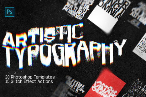 Glitch Text Effect Graphics, Designs & Templates