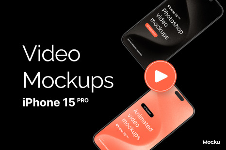 iPhone 15 PRO Video Mockup Bundle