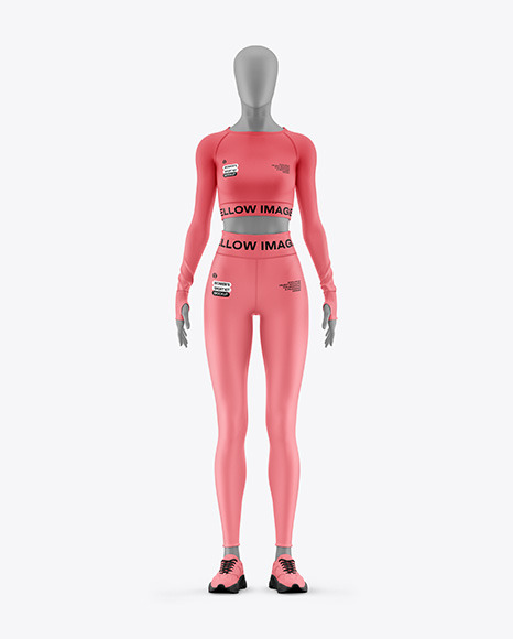 Women&#039;s Sport Kit w/ Mannequin Mockup - Front View