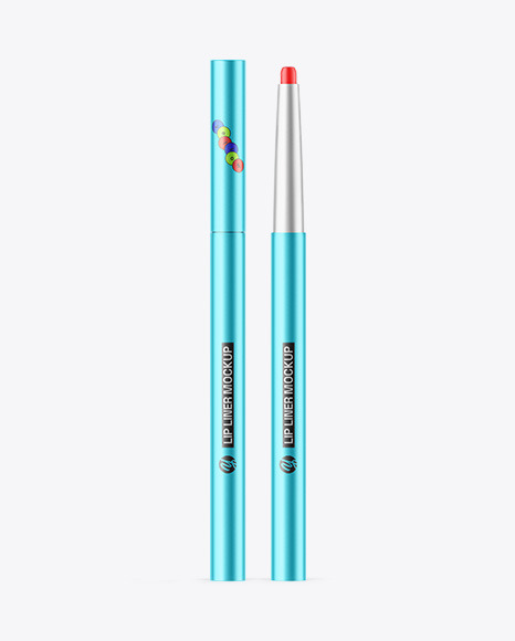 Matte Metallic Lip Liner Mockup