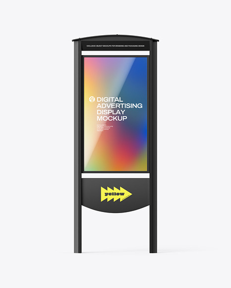 Digital LCD Advertising Stands Mockups